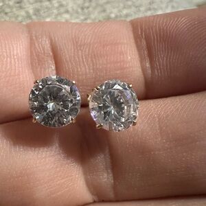 14k Moissanite Stud Earrings